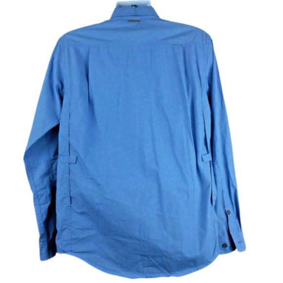 Exofficio Button Front Shirt Vented Long Sleeve Hiking Camping Fishing Checks - Picture 5 of 11